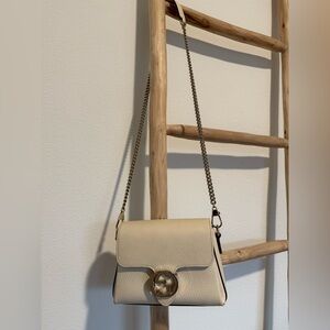 Gucci Interlocking G Cream Crossbody Purse